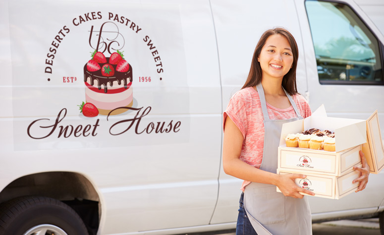 Clear Car Decal Catering