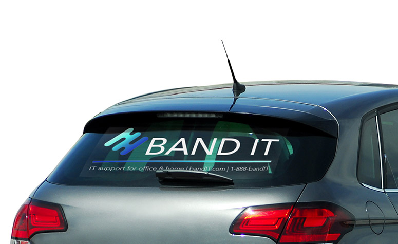 Clear Vehicle Decals Rear Window