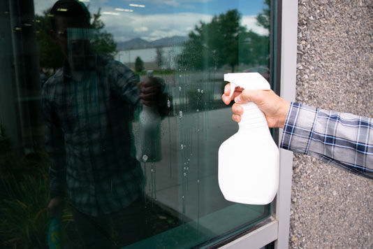 Step 3 for Installing Opaque Window Clings