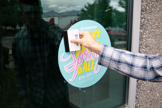 Step 5 for Installing Opaque Window Clings