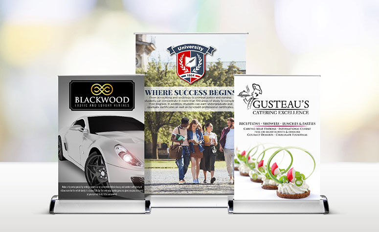 Tabletop Retractable Banners