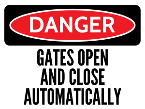 Danger Gates Automatically