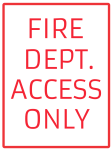 Fire Dept. Access Only