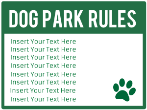 Dog Park Rules