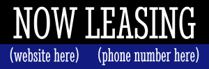Now Leasing With Website & Phone